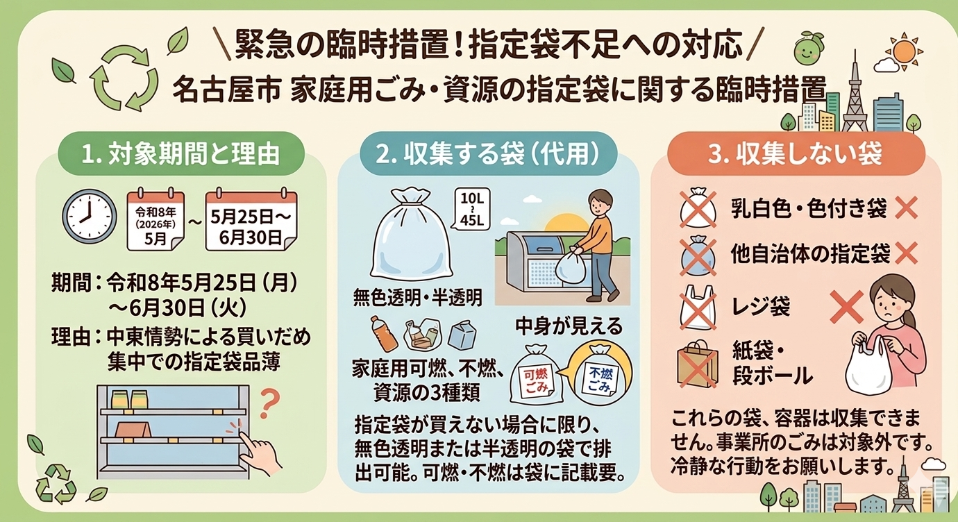 家庭用ごみ・資源の指定袋に関する臨時措置